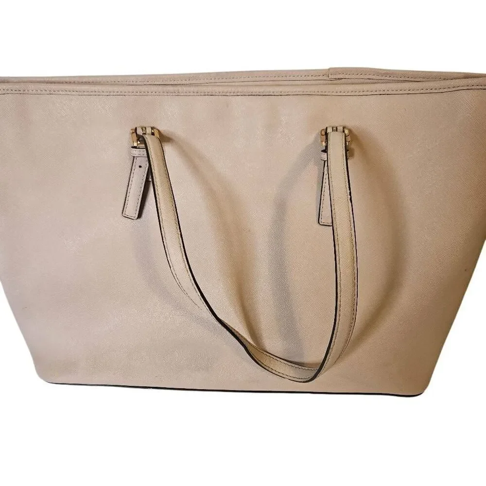 Michael Kors Jet Set Travel saffiano leather tote, powdered blush.